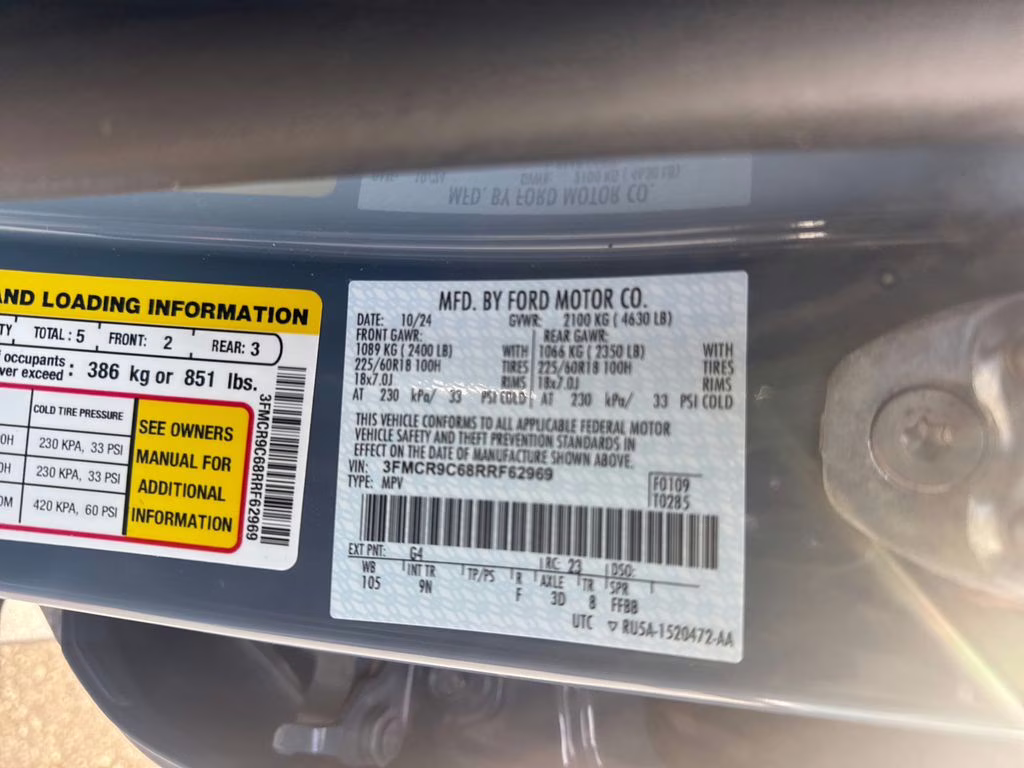 2024 Azure Gray Metallic Ford Bronco Sport Outer Banks 4X4 SUV