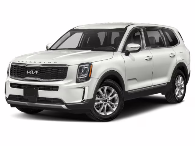 2022 Glacial White Pearl Kia Telluride LX AWD SUV