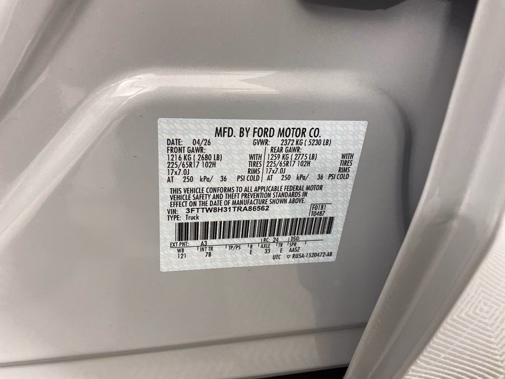 2026 White Ford Maverick XLT FWD Truck