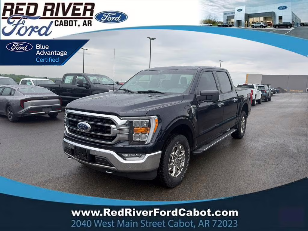 2021 Antimatter Blue Metallic Ford F-150 XLT 4X4 Truck