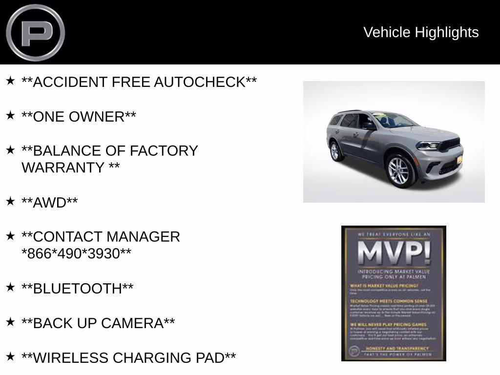 2023 Destroyer Gray Clearcoat Dodge Durango GT AWD SUV