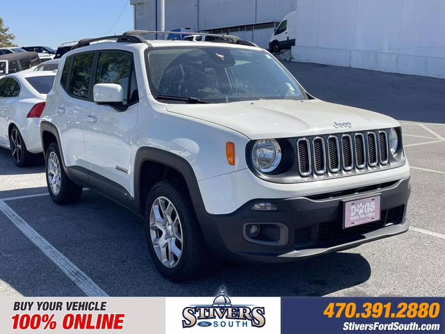 2017 Alpine White Jeep Renegade Latitude 4X4 SUV
