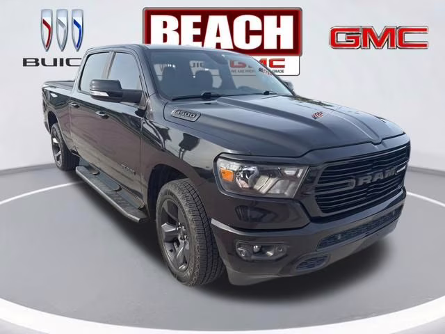 2019 Diamond Black Crystal Pearlcoat Ram 1500 Big Horn/Lone Star 4X4 Truck
