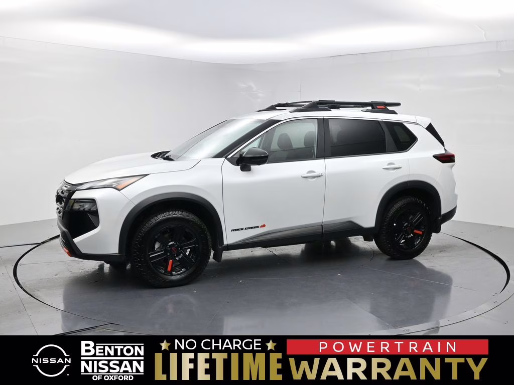 2025 Everest White Pearl Nissan Rogue Rock Creek AWD SUV
