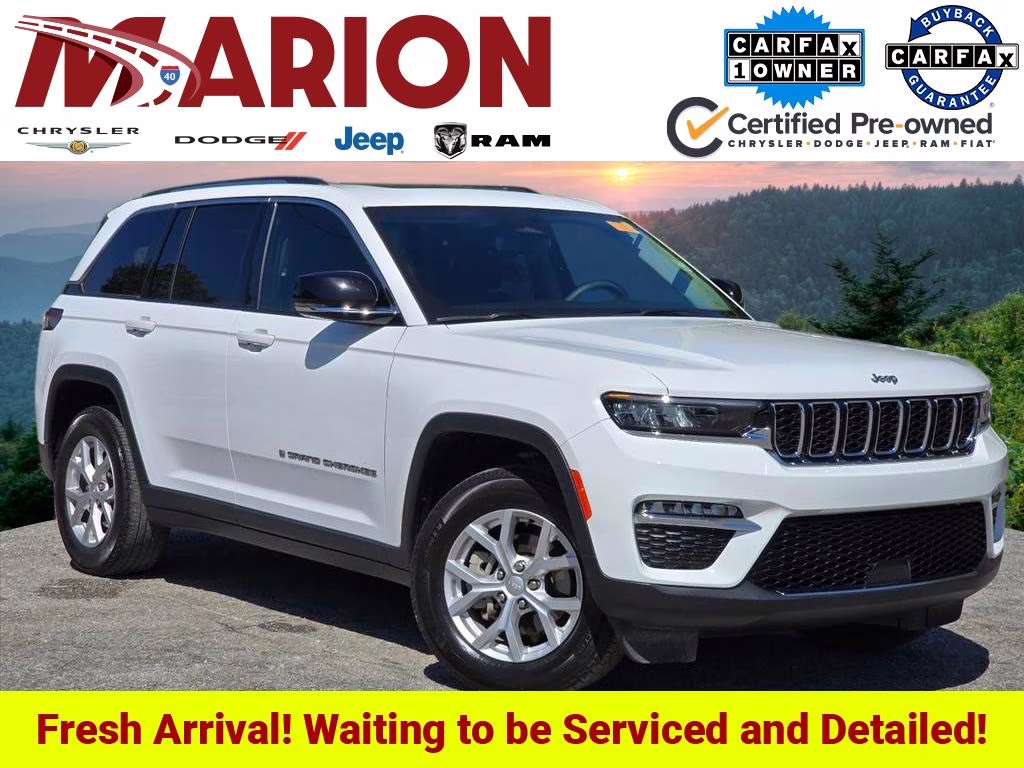 2023 Bright White Clearcoat Jeep Grand Cherokee Limited 4X4 SUV