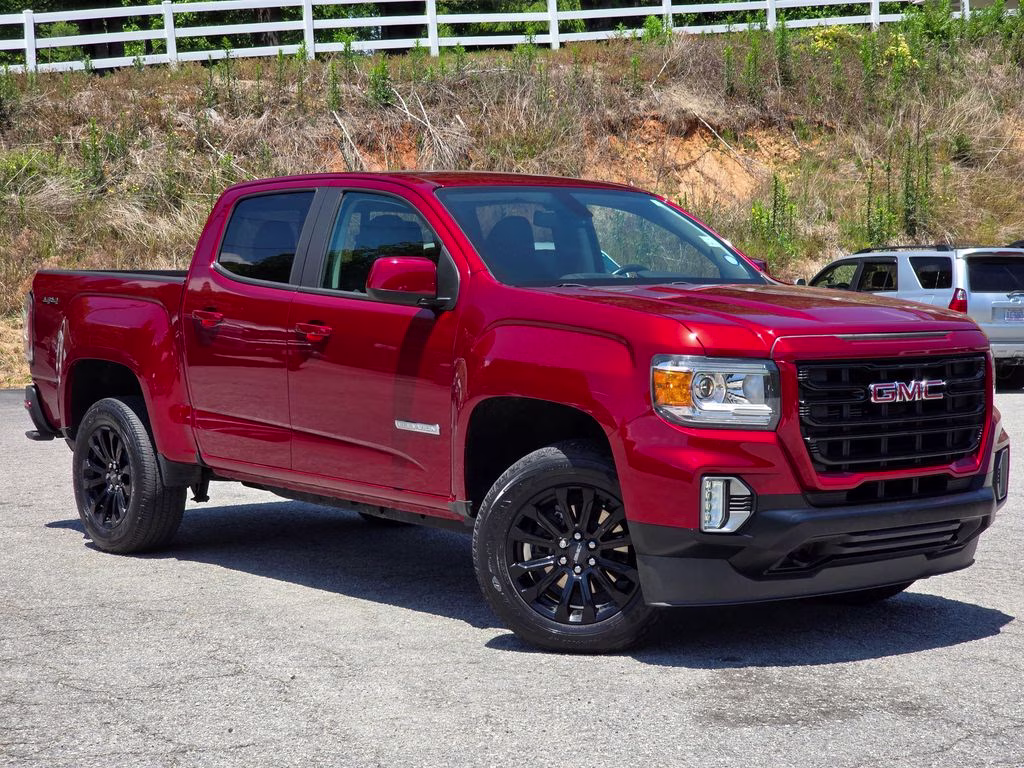2021 Cayenne Red Tintcoat GMC Canyon Elevation 4X4 Truck
