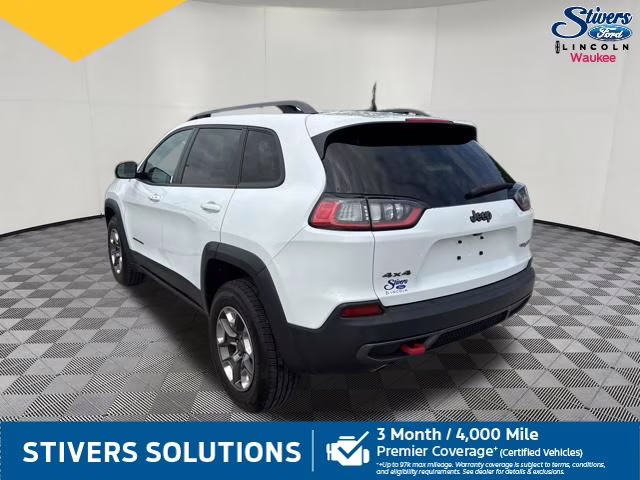 2019 Bright White Clearcoat Jeep Cherokee Trailhawk 4X4 SUV