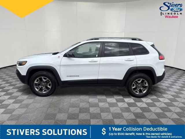 2019 Bright White Clearcoat Jeep Cherokee Trailhawk 4X4 SUV