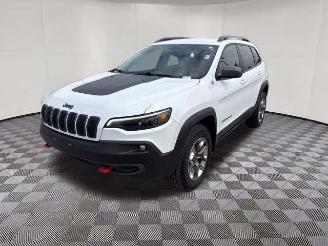 2019 Bright White Clearcoat Jeep Cherokee Trailhawk 4X4 SUV