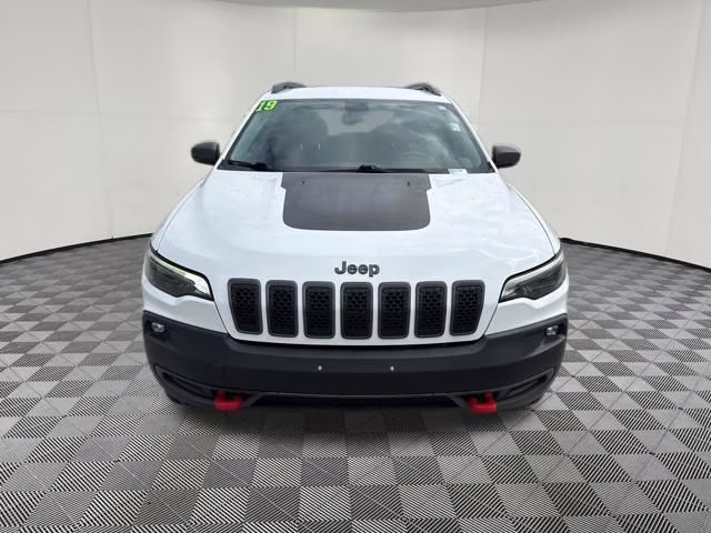 2019 Bright White Clearcoat Jeep Cherokee Trailhawk 4X4 SUV