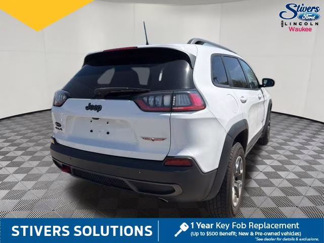 2019 Bright White Clearcoat Jeep Cherokee Trailhawk 4X4 SUV
