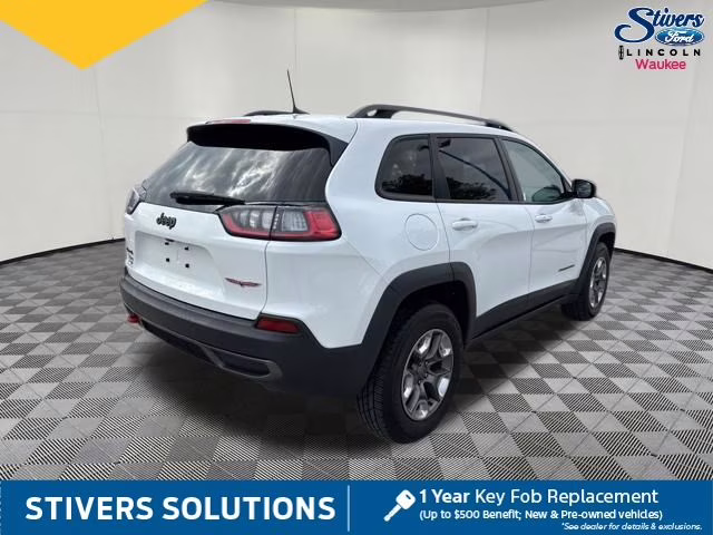 2019 Bright White Clearcoat Jeep Cherokee Trailhawk 4X4 SUV