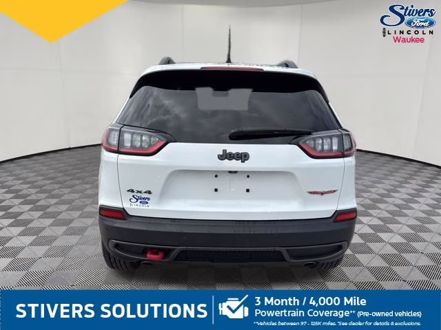2019 Bright White Clearcoat Jeep Cherokee Trailhawk 4X4 SUV