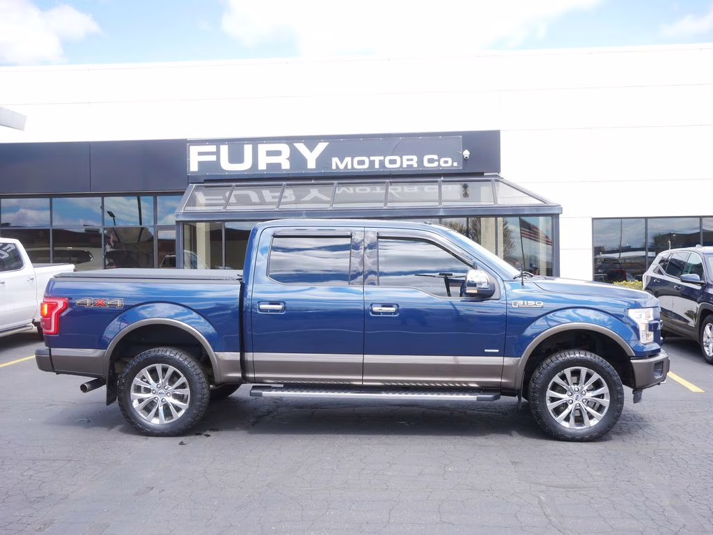 2016 Blue Jeans Metallic Ford F-150 Lariat 4X4 Truck