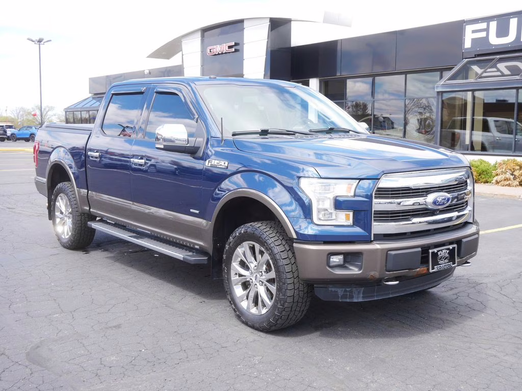 2016 Blue Jeans Metallic Ford F-150 Lariat 4X4 Truck