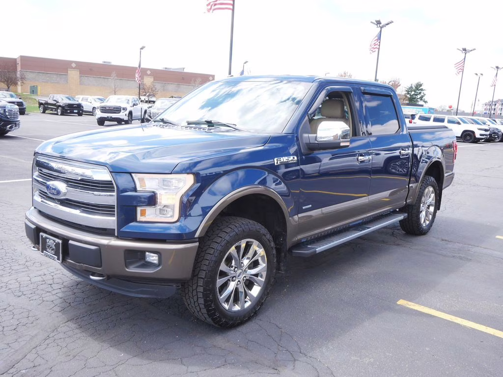 2016 Blue Jeans Metallic Ford F-150 Lariat 4X4 Truck