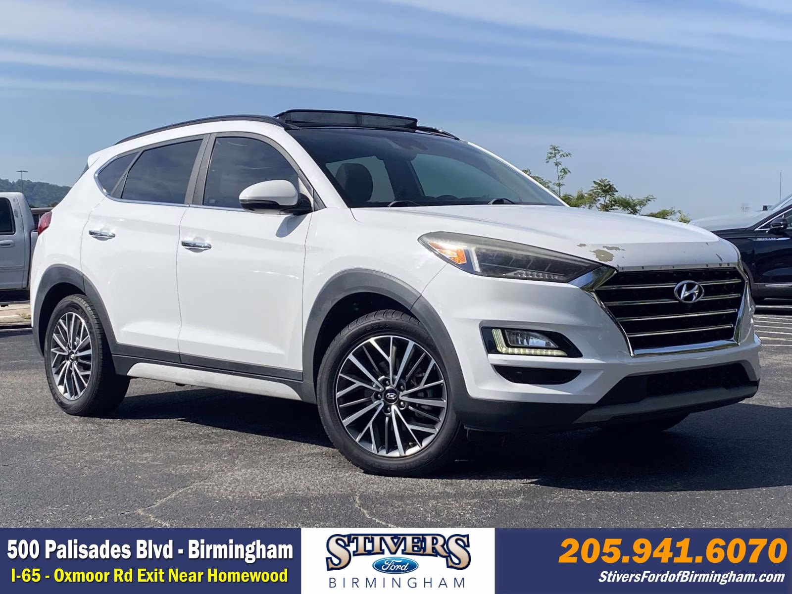 2019 Dazzling White Hyundai Tucson Ultimate FWD SUV