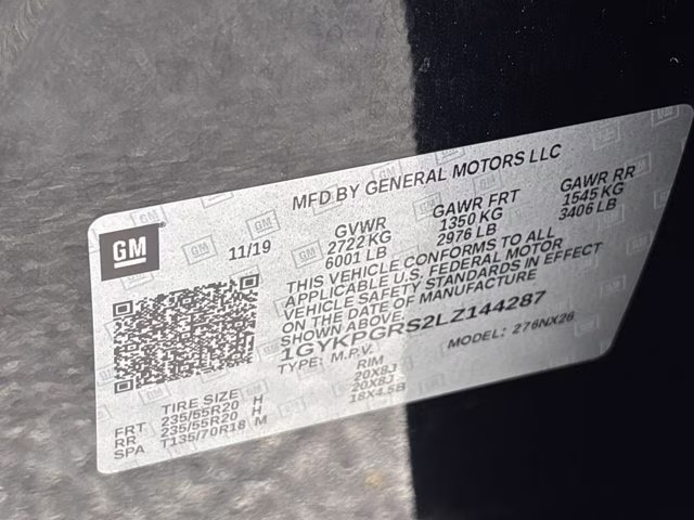 2020 Stellar Black Metallic Cadillac XT6 AWD Sport AWD SUV