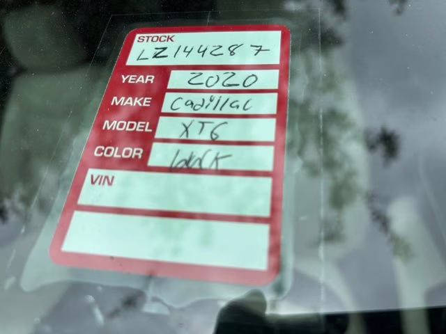 2020 Stellar Black Metallic Cadillac XT6 Sport AWD SUV