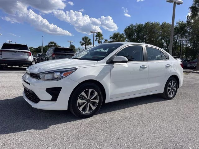 2023 Clear White Kia Rio S FWD Sedan