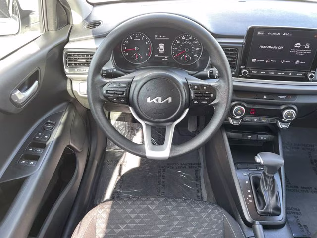2023 Clear White Kia Rio S FWD Sedan