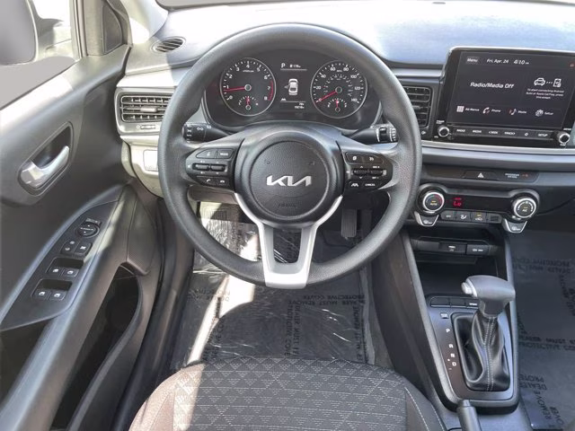 2023 Clear White Kia Rio S FWD Sedan