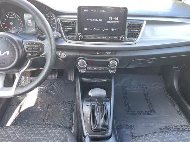 2023 Clear White Kia Rio S FWD Sedan