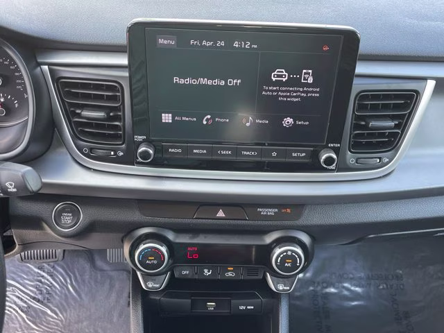 2023 Clear White Kia Rio S FWD Sedan