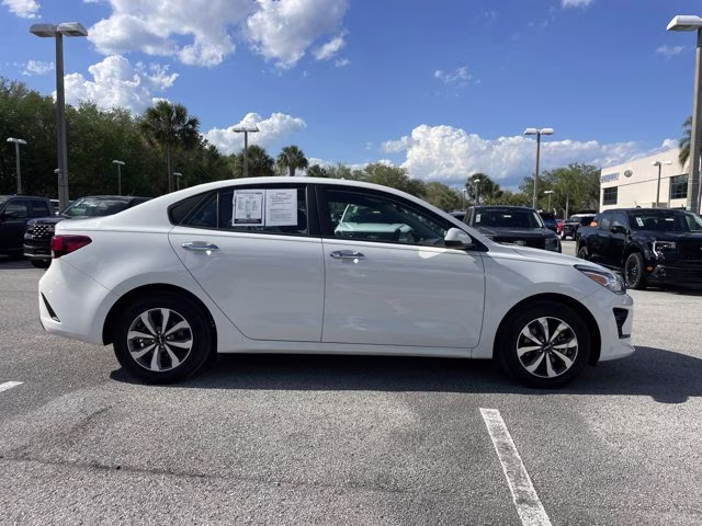 2023 Clear White Kia Rio S FWD Sedan