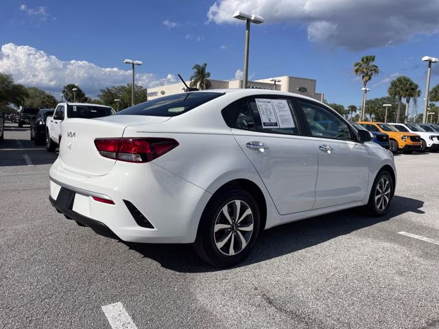 2023 Clear White Kia Rio S FWD Sedan