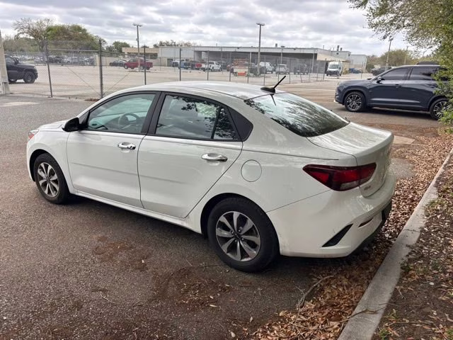 2023 Clear White Kia Rio S FWD Sedan