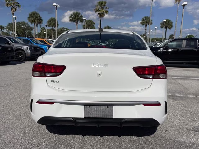 2023 Clear White Kia Rio S FWD Sedan
