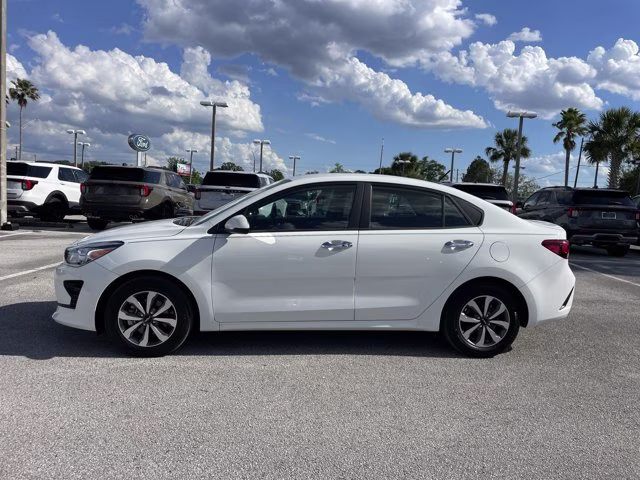 2023 Clear White Kia Rio S FWD Sedan