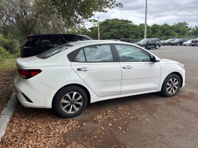2023 Clear White Kia Rio S FWD Sedan