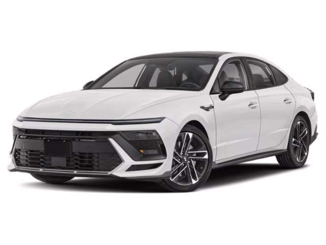 2024 Serenity White Hyundai Sonata N Line FWD Sedan