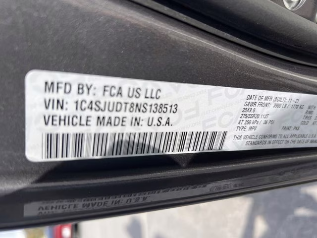 2022 Baltic Gray Metallic Clearcoat Jeep Wagoneer Series III RWD SUV