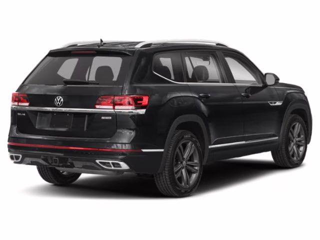 2022 Black Volkswagen Atlas 3.6L V6 SEL R-Line AWD SUV