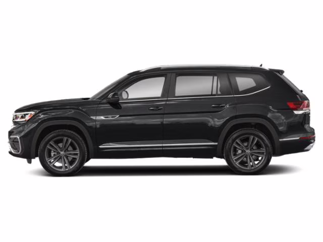 2022 Black Volkswagen Atlas 3.6L V6 SEL R-Line AWD SUV