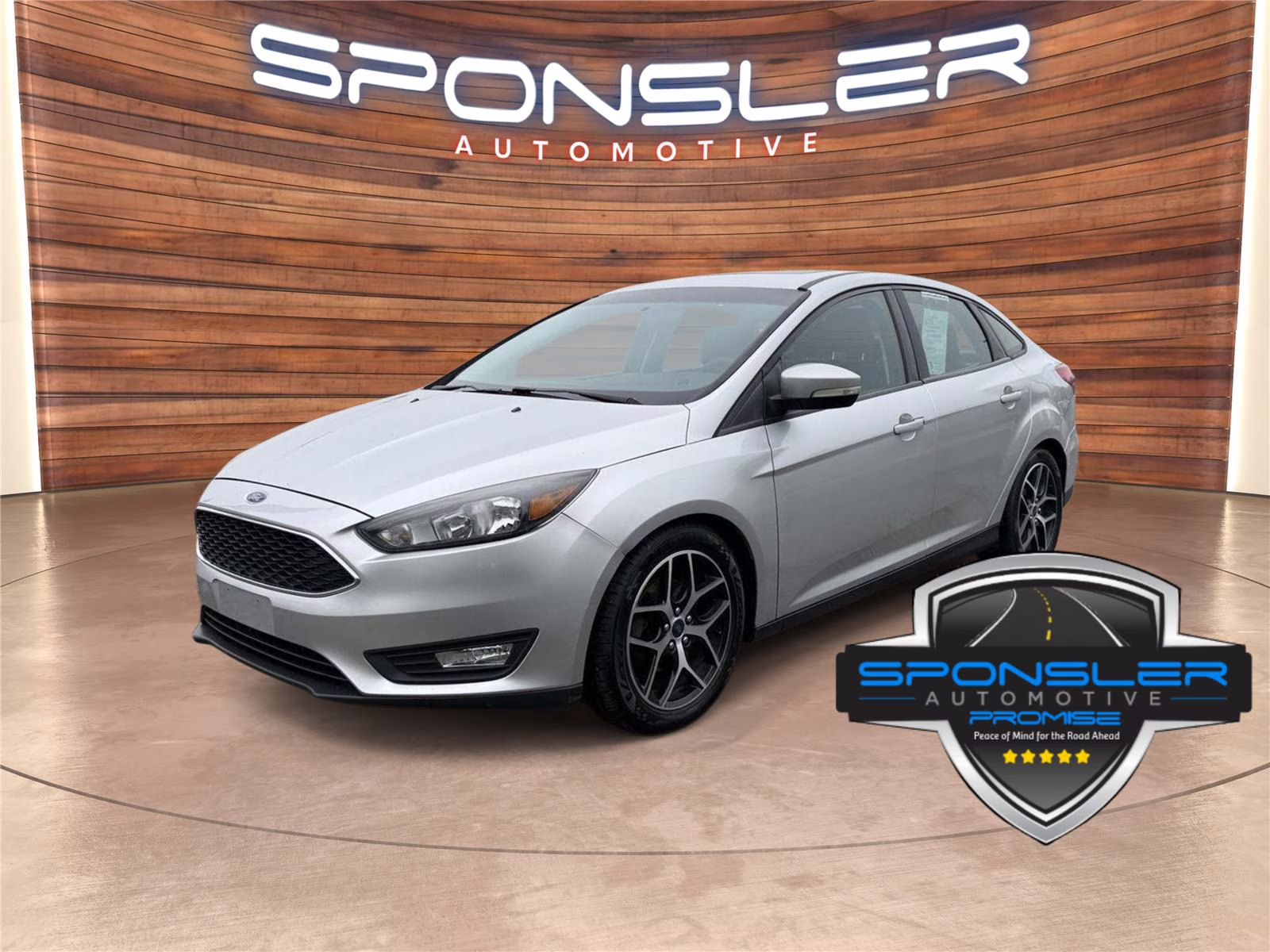 2017 Ingot Silver Metallic Ford Focus SEL FWD Sedan