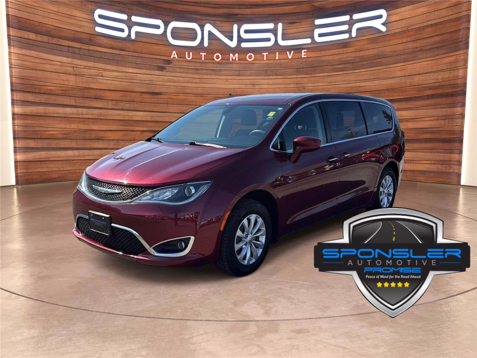2018 Velvet Red Pearlcoat Chrysler Pacifica Touring Plus FWD Van