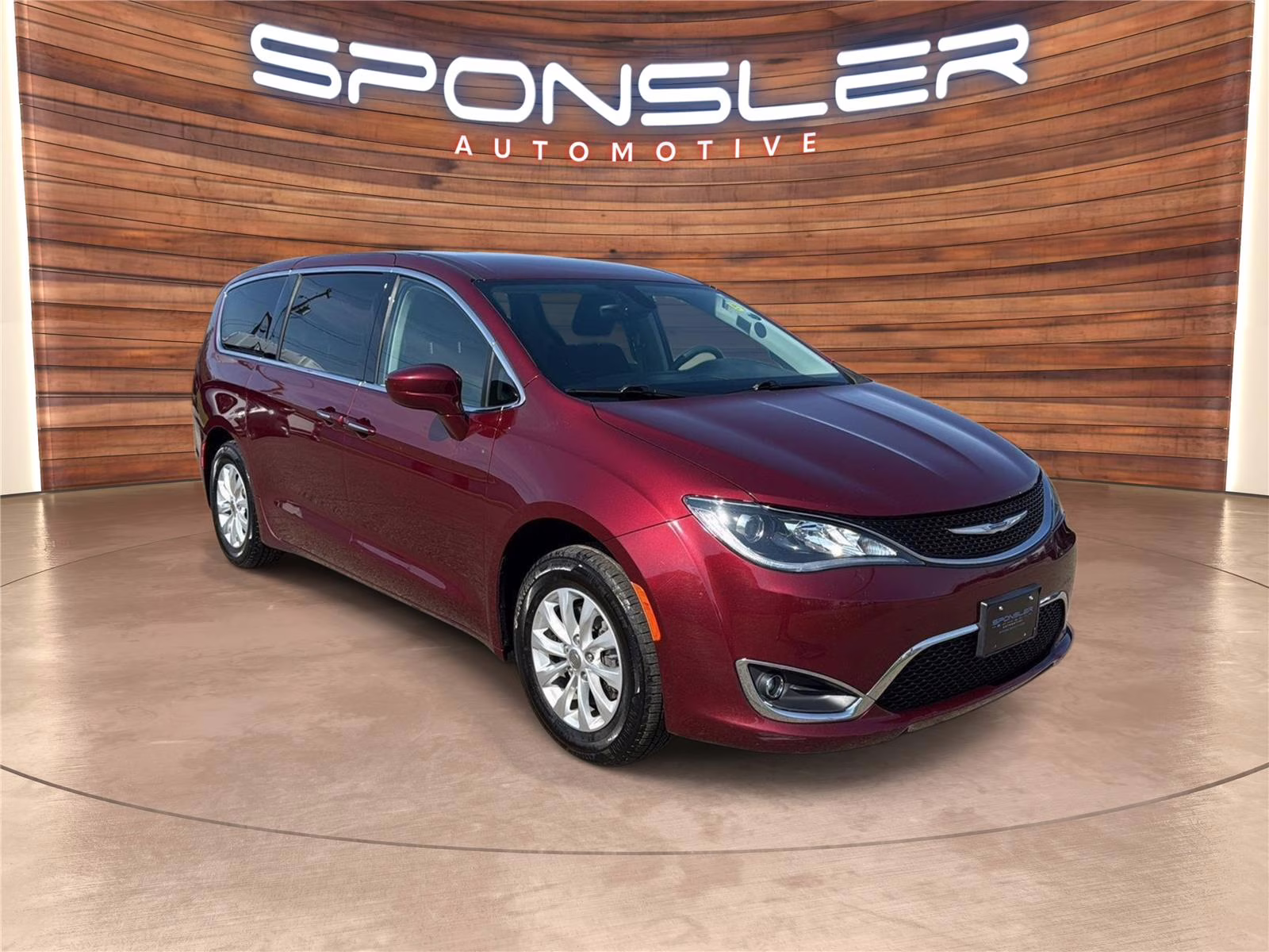 2018 Velvet Red Pearlcoat Chrysler Pacifica Touring Plus FWD Van
