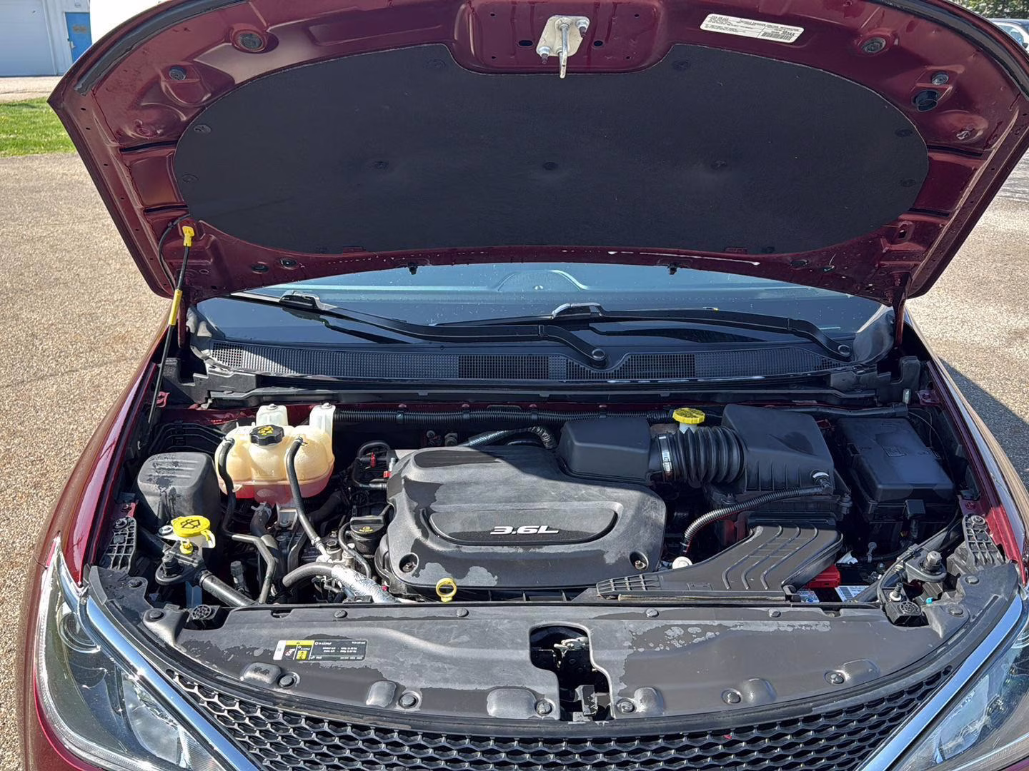 2018 Velvet Red Pearlcoat Chrysler Pacifica Touring Plus FWD Van