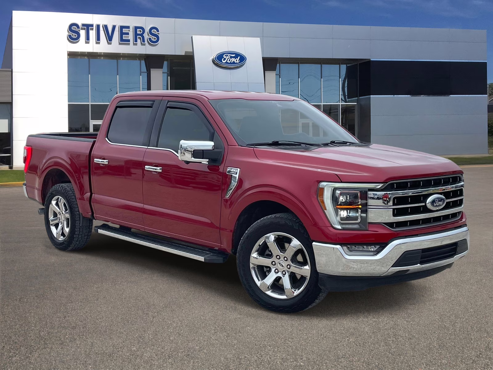 2021 Rapid Red Metallic Tinted Clearcoat Ford F-150 Lariat RWD Truck