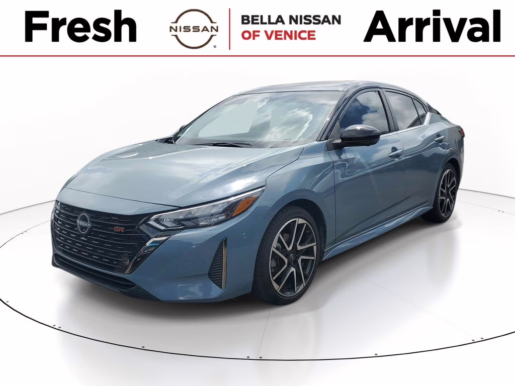 2024 Atlantic Gray Metallic/Super Black Nissan Sentra SR FWD Sedan