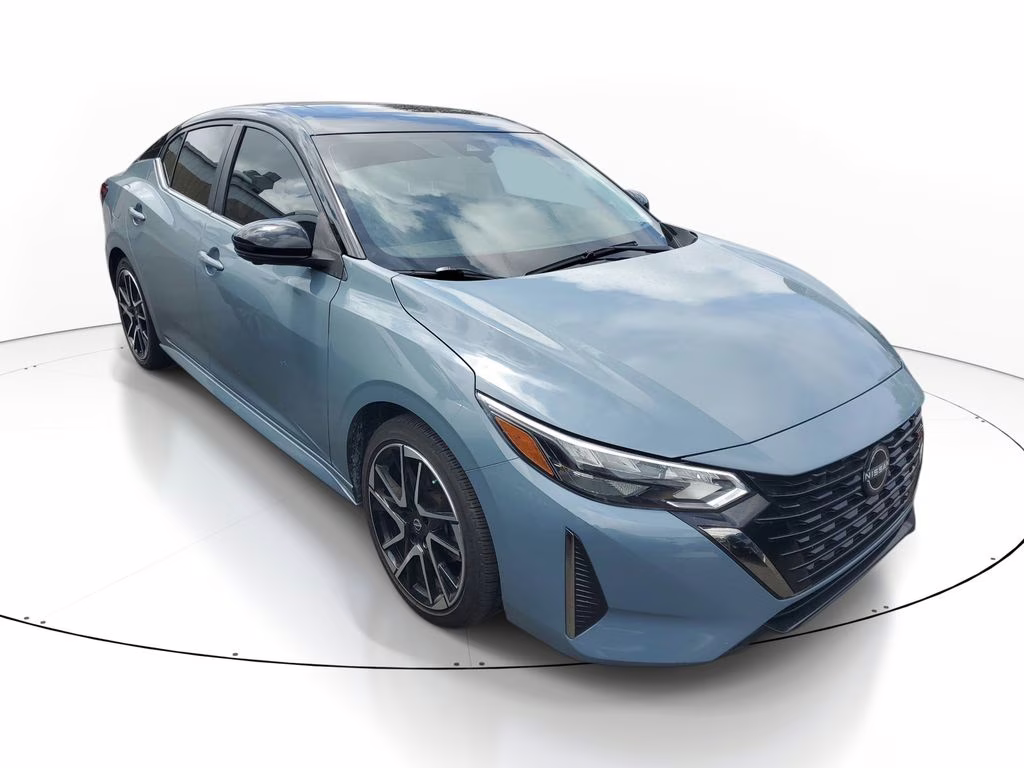 2024 Atlantic Gray Metallic/Super Black Nissan Sentra SR FWD Sedan