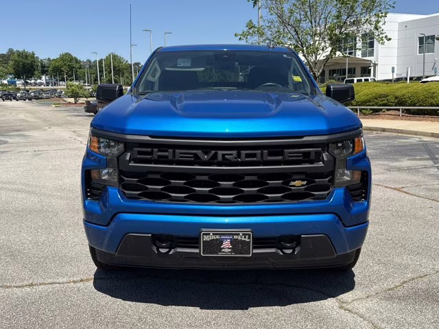 2023 Glacier Blue Metallic Chevrolet Silverado 1500 Custom RWD Truck