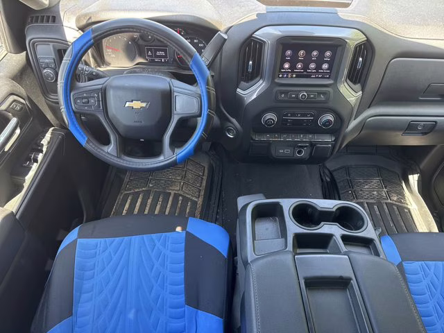 2023 Glacier Blue Metallic Chevrolet Silverado 1500 Custom RWD Truck
