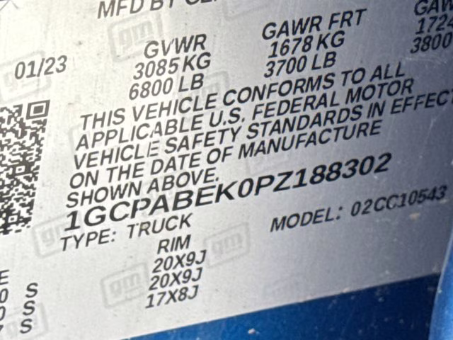 2023 Glacier Blue Metallic Chevrolet Silverado 1500 Custom RWD Truck
