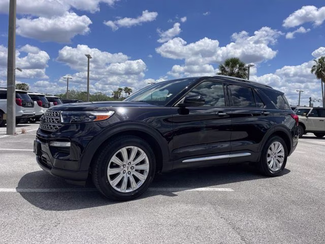 2020 Black Metallic Ford Explorer Limited RWD SUV