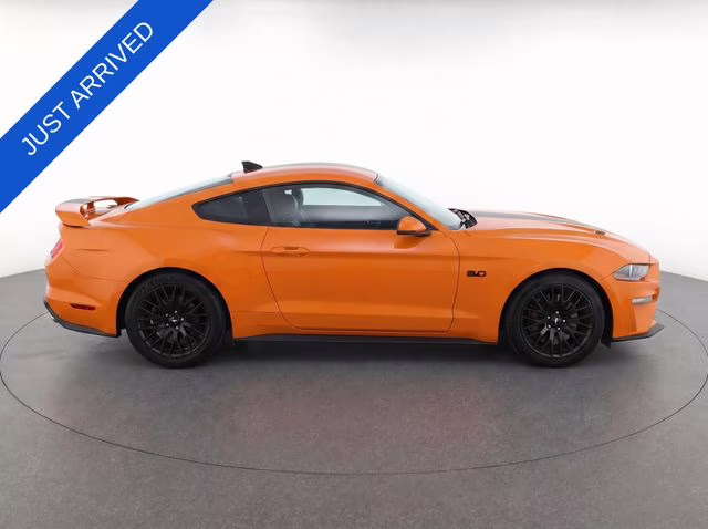 2020 Orange Ford Mustang GT Premium RWD Coupe